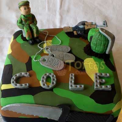 Torta militar ejercito - Tortas para hombres - Cod:MIL12