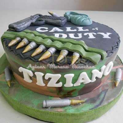 Torta Militar Balas Fortnite con gradas y balas - Cod:MIL19