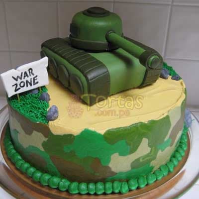 Torta tanque de guerra soldado Regalos Personalizados Chaclacayo - Cod:MIL20