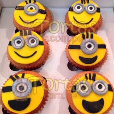 6 muffins  Mi villano | Minions | Torta de minions - Cod:MVF02