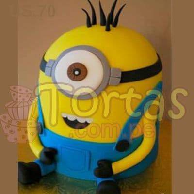 Torta de Villano 04 | Minions | Torta de minions - Cod:MVF04