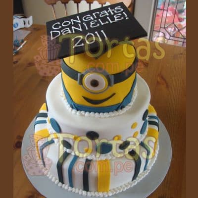 Mi villano Graduado | Minions | Torta de minions - Cod:MVF08