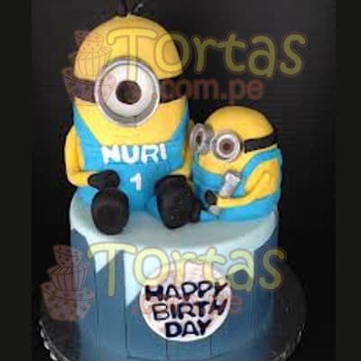 Torta Villano Favorito Minions Pasteles a domicilio Ate. - Cod:MVF10