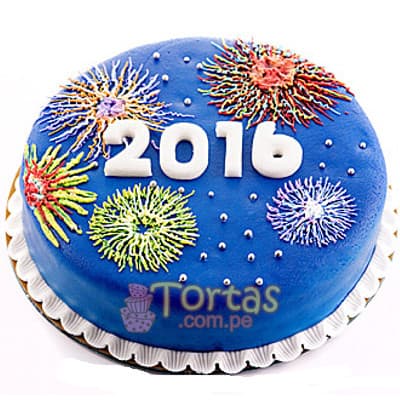 Pastel de año Nuevo | Pastel año nuevo | Tarta de año nuevo - Cod:NYR09