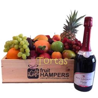 Cesta para Año Nuevo y Riccadona | Pastel año nuevo | Tarta de año nuevo - Cod:NYR12