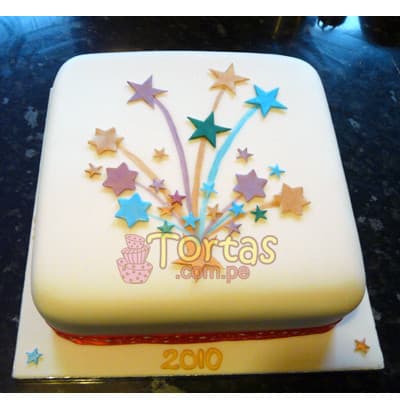 Torta para iniciar el año | Pastel año nuevo | Tarta de año nuevo - Cod:NYR14