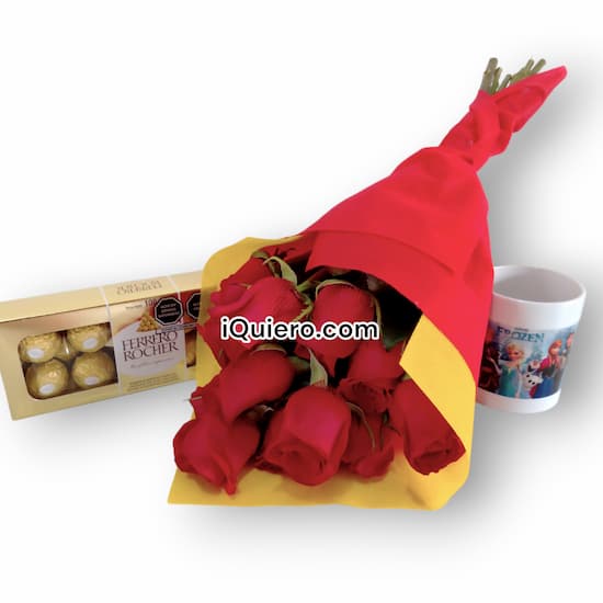 Ramo Graduación con Bombones y Mug personalizado - Cod:OFX12