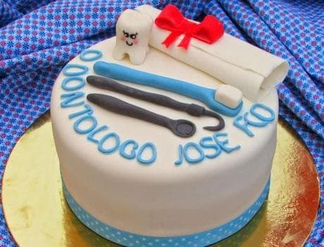 Torta Graduacion de Odontologo | Odontología | Pastel de dentista | Pastel dentista - Cod:OLG09