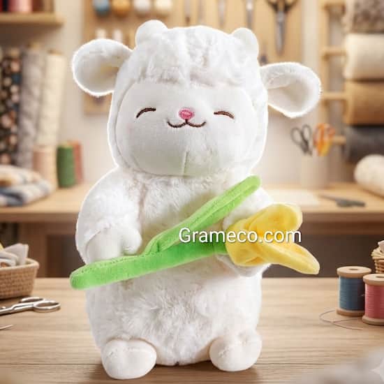 Peluche de cordero personalizado tierno y único para regalar - Cod:PLH26