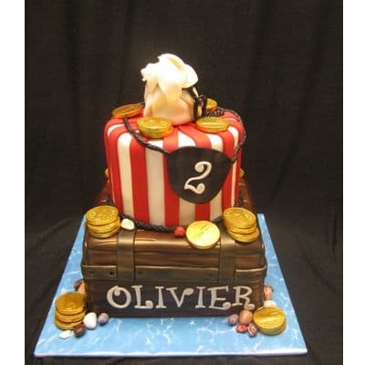 Tortas de Piratas para Fiestas Infantiles Delivery Pasteles Lima - Cod:PRT12