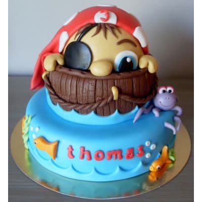 PIRATA 14 | Tortas de Piratas para Fiestas Infantiles - Cod:PRT14