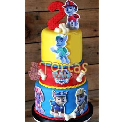 Torta Paw Patrol Marshall | Imágenes de Tortas Paw Patrol | Patrulla Canina - Cod:PWP14