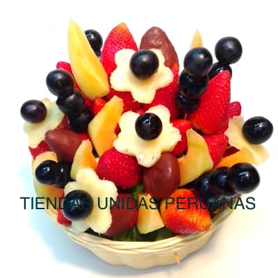 Frutero con Fresas en Cesta - Cod:QFP14