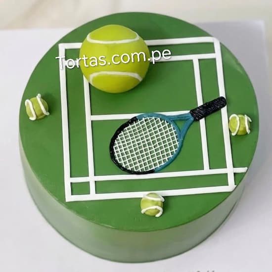 Torta temática de Tennis Padel delivery Lima con diseño creativo - Cod:RIG14