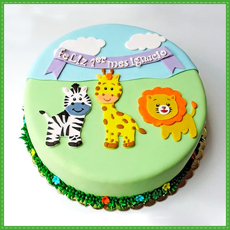 Torta Safari | Torta de Tema Safari Baby