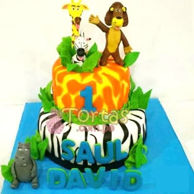 Torta Zebra | Torta de Leon, Jirafa y Zebra