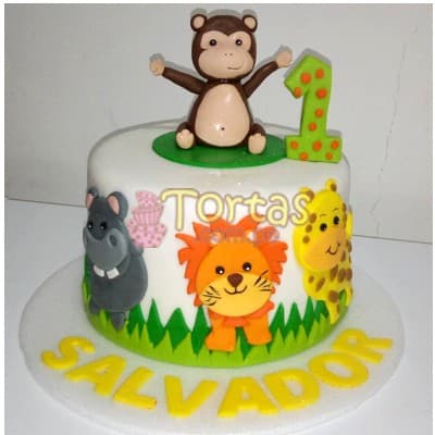 Torta Monito | Torta Monito de la selva