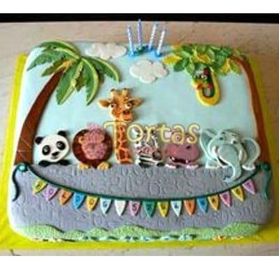 Torta Safari | Torta de animales de la selva