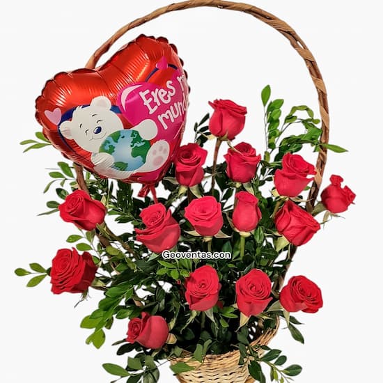 Arreglo San valentin Rosas Delivery Peru