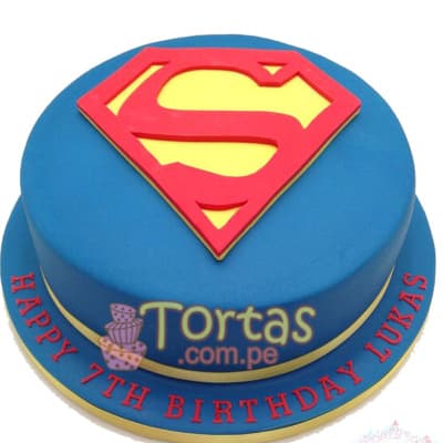 Pastel con el Tema Superman | Tortas de Superman - Cod:SPN07