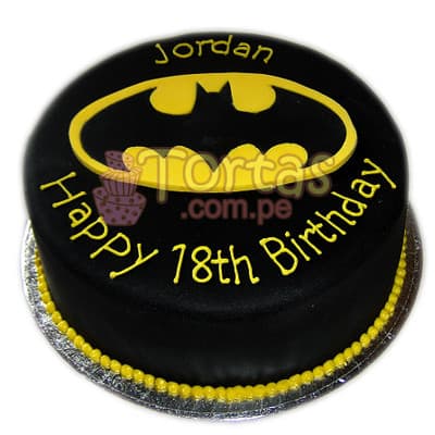 Torta Tematica de BatMan con servicio de Delivery a Lima y Callao - Cod:TBA02