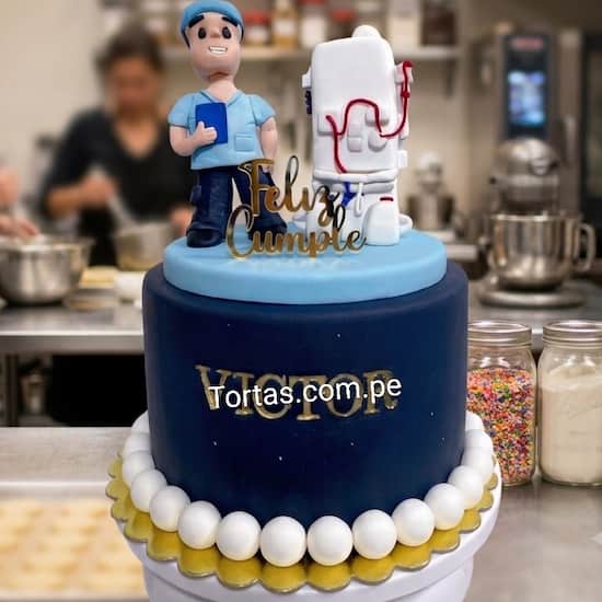 Torta de medico personalizada en 3D con entrega a domicilio Lima - Cod:TDC19