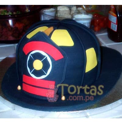 Torta de tematica de bombero - Pasteles y Regalos Delivery Lima - Cod:TMB04