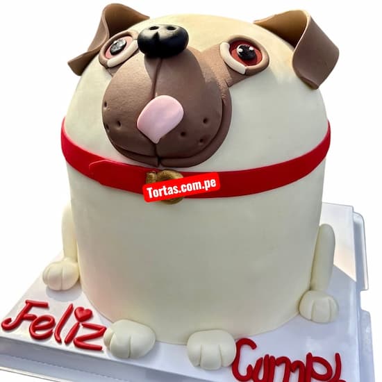 Pug pastel delivery mascota Lima