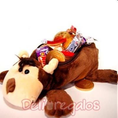 Delivery de Chocolates Para Regalar - Peluche con Chocolates a Domicilio  - Cod:CHN08