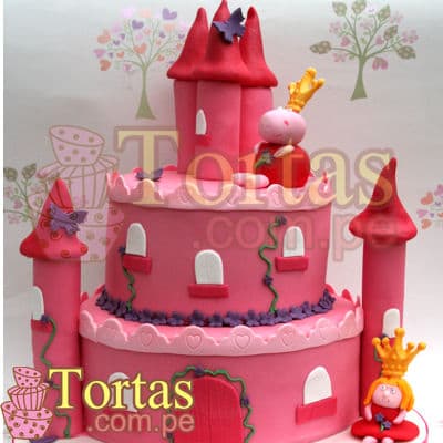 Tortas peppa pig | Torta con tema de Peppa Pig - Cod:TPE03