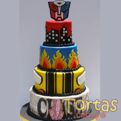 Pastel de Transformes | Pasteles Transformers | Tortas de transformers