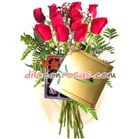 Arreglos de Flores | Rosas con Chocolates  | Florerias en Lima - Cod:VAT05