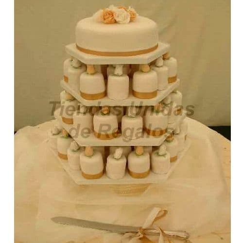 Mini tortas para Boda de Oro | Tortas para Aniversario - Cod:WAM60