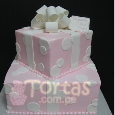 Torta Baby Shower 13 | Tortas Baby Shower Niña | Tortas baby Shower Niño - Cod:WBS13