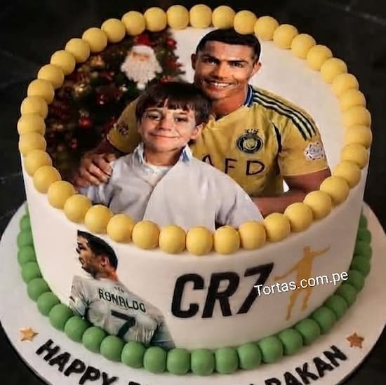 Torta personalizada CR7 Cristiano Ronaldo cake delivery Lima Perú - Cod:WFU21
