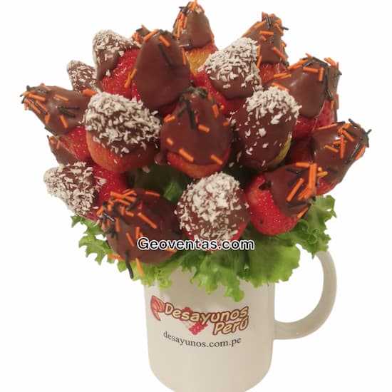 Fresas con Chocolate Halloween Sorpresas Lima Cerca de mi - Cod:WHL19