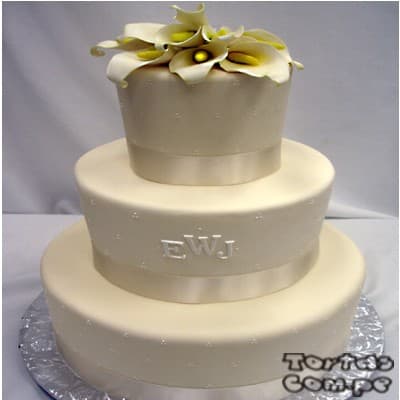 Tortas Matrimonio la molina Pastel Matrimonio Civil  - Cod:WMA08