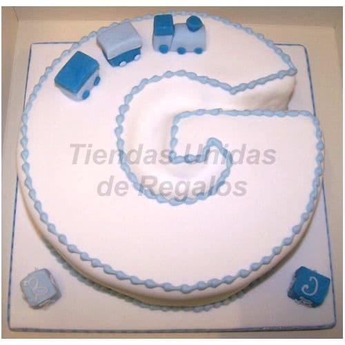 Tortba en forma de letra 11 | Tortas Para Bebes | Pasteles para Bebes - Cod:WNA11