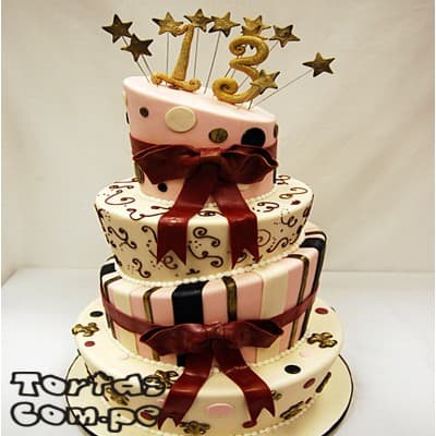 Tortas de 15 Años Decoradas | Torta para 15 años - Cod:WQC11