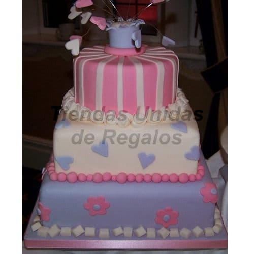 Torta Quinceañero grande | Torta de 15 | Tortas de quinceañeras - Cod:WQC18