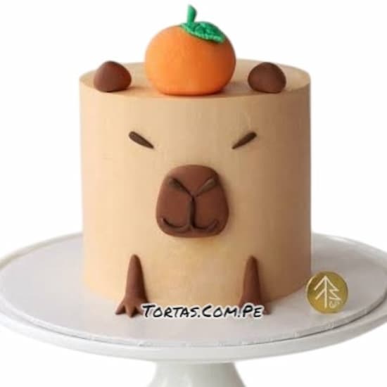 Capibara Cake Pastel Personalizado - Cod:TRR17
