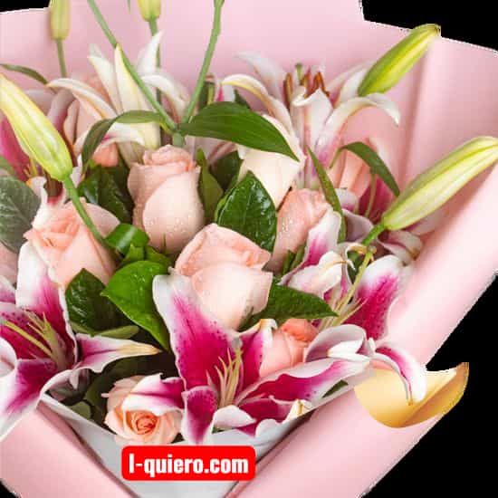 Ramo de Rosas y Liliums Importadados - Cod:XFR01