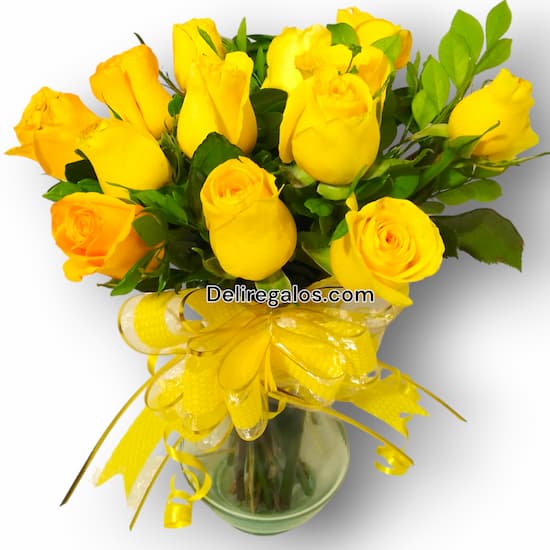 Floreros con Rosas delivery lma - Cod:XFR22