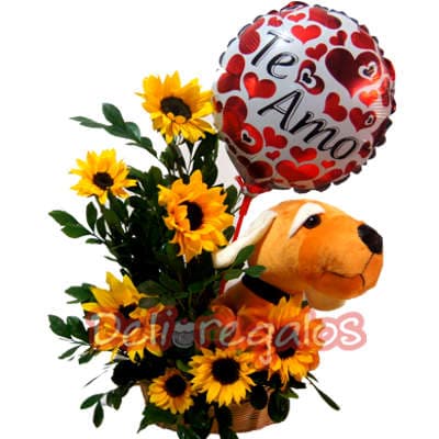 Arreglos con Girasoles delivery Cerca a mi en San Bartolo - Cod:XGR02