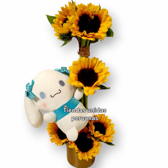 Arreglos de Girasoles con Cinnamoroll - Cod:XGR05
