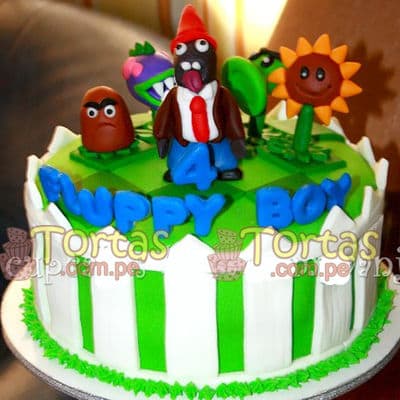 Zombies vs Plants 05 | Plants vs Zombies cake | Tortas de Zombies | Tortas plantas - Cod:ZVP05